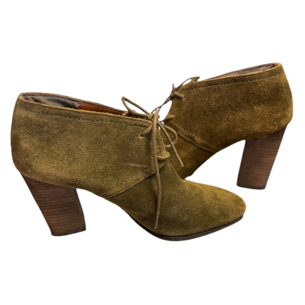 Franco Sarto Green Heeled Boots Size 7 1/2